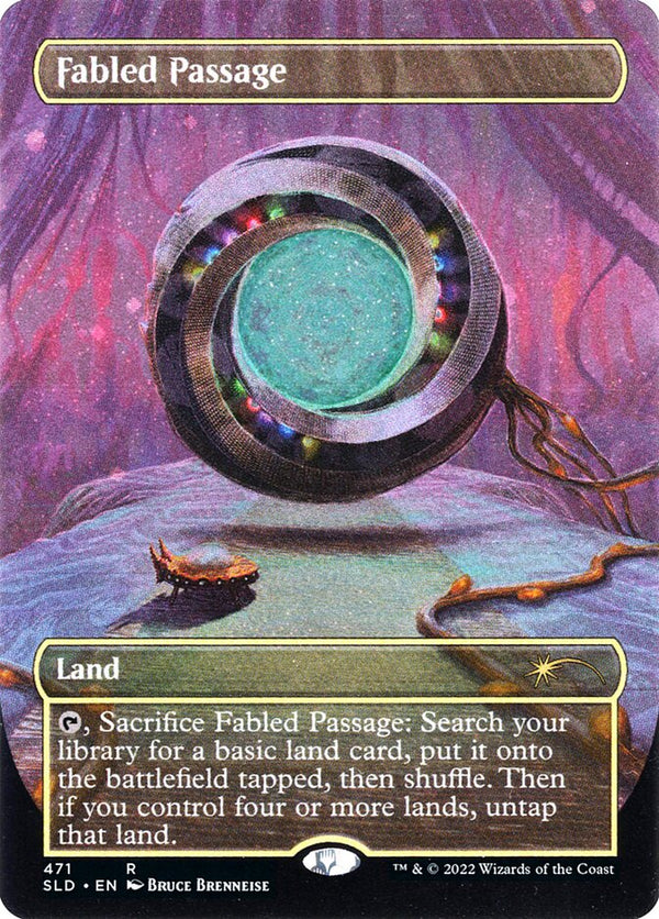 Fabled Passage (Borderless) (Galaxy Foil) - Magic: The Gathering