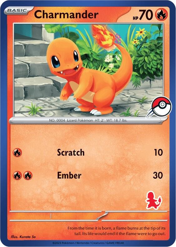Charmander (Blue Border) - Pokémon