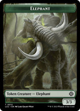 Elephant // Dinosaur Double-Sided Token - Magic: The Gathering