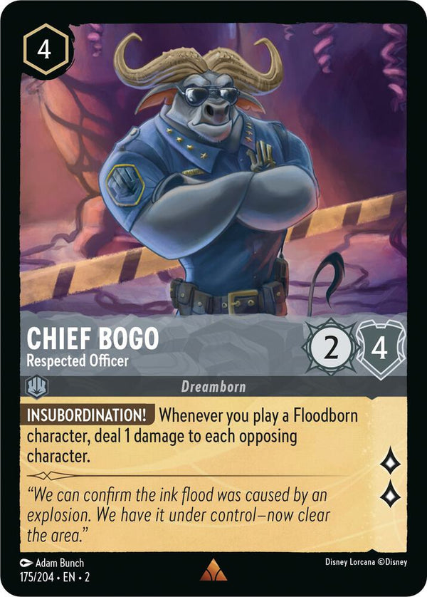 Chief Bogo - Respected Officer - Disney Lorcana