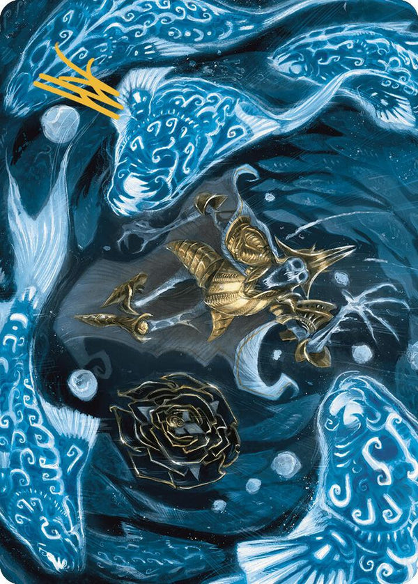 Eaten by Piranhas Art Card (Gold-Stamped Signature) - Magic: The Gathering