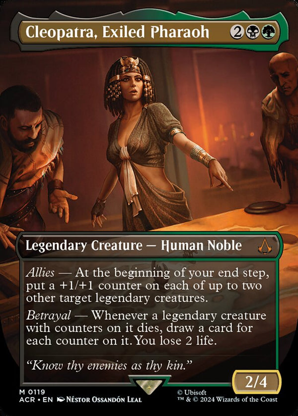 Cleopatra, Exiled Pharaoh (Borderless) - Magic: The Gathering