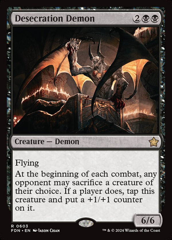 Desecration Demon - Magic: The Gathering