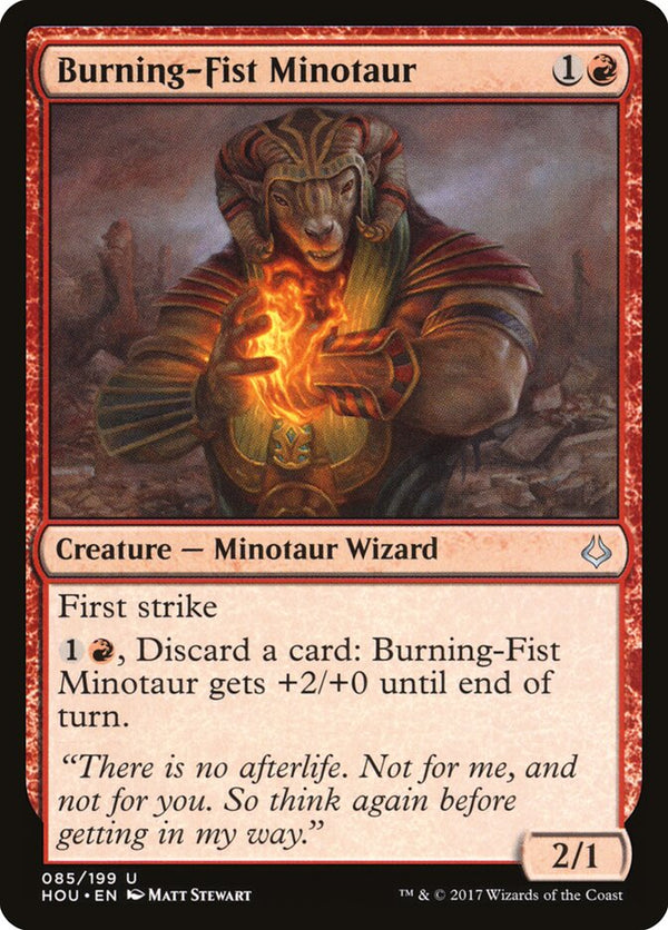 Burning-Fist Minotaur - Magic: The Gathering