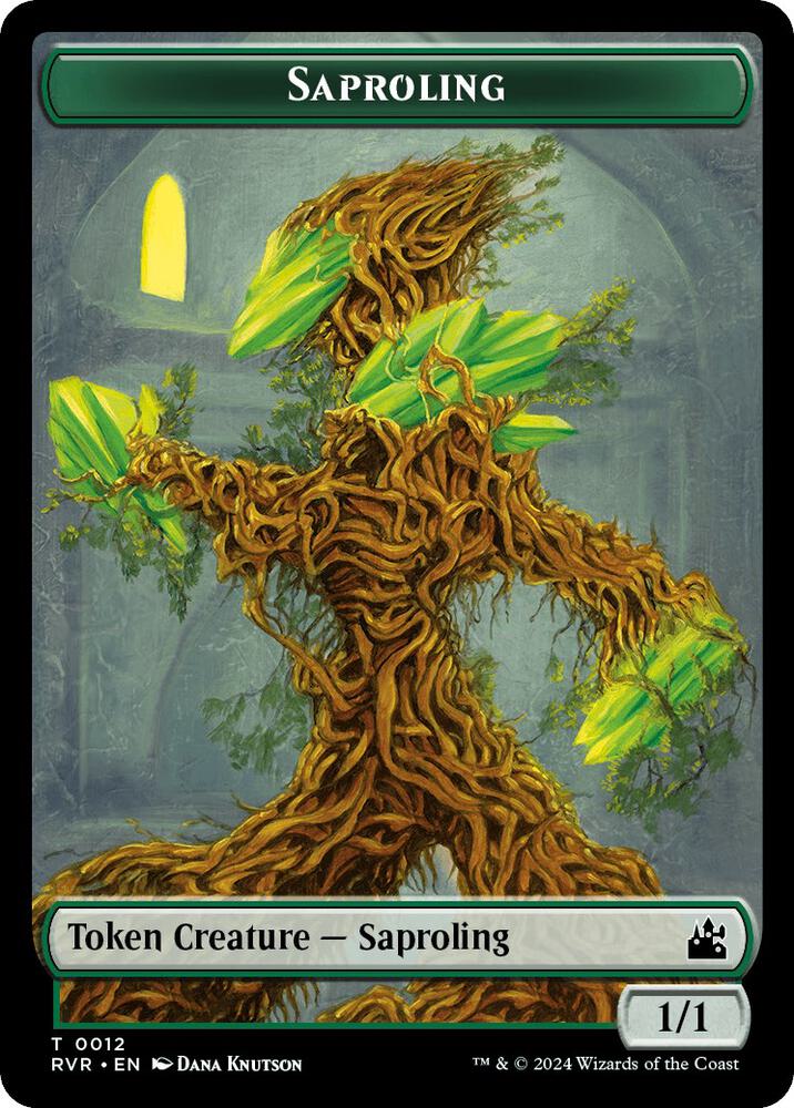 Saproling // Emblem - Domri Rade Double-Sided Token