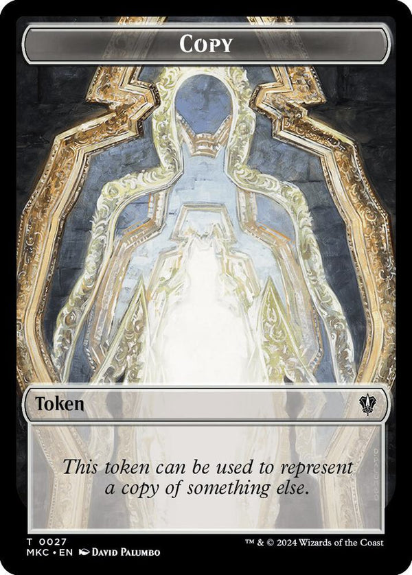 Copy // Zombie Double-Sided Token - Magic: The Gathering