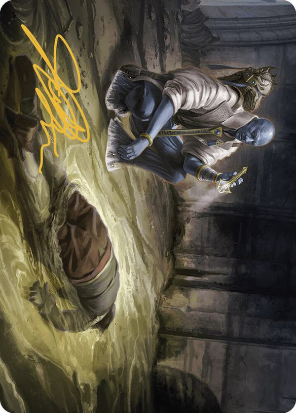 Drag the Canal Art Card (Gold-Stamped Signature) - Magic: The Gathering