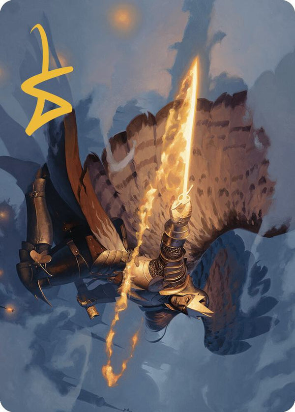 Aurelia's Vindicator Art Card (Gold-Stamped Signature) - Magic: The Gathering