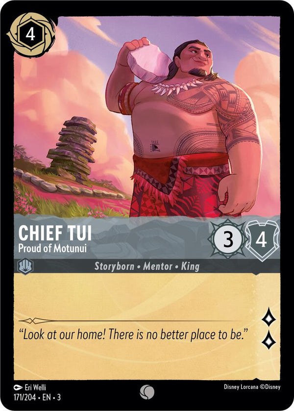 Chief Tui - Proud of Motunui - Disney Lorcana