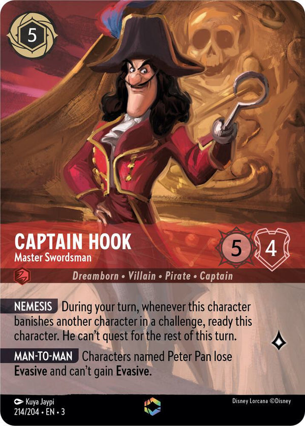 Captain Hook - Master Swordsman (Enchanted) - Disney Lorcana