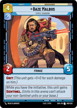 Baze Malbus - Temple Guardian - Star Wars Unlimited