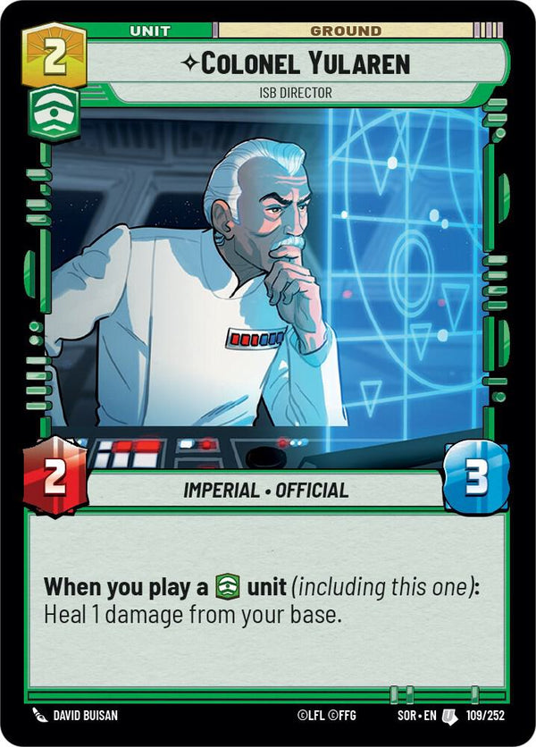 Colonel Yularen - ISB Director - Star Wars Unlimited