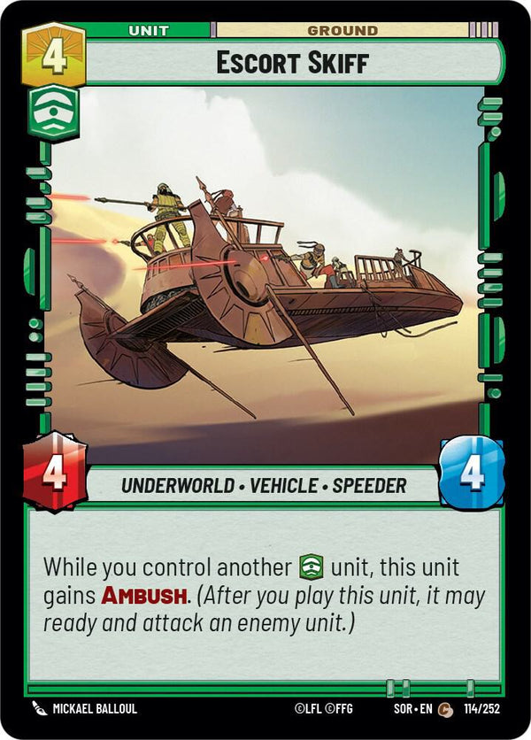 Escort Skiff - Star Wars Unlimited