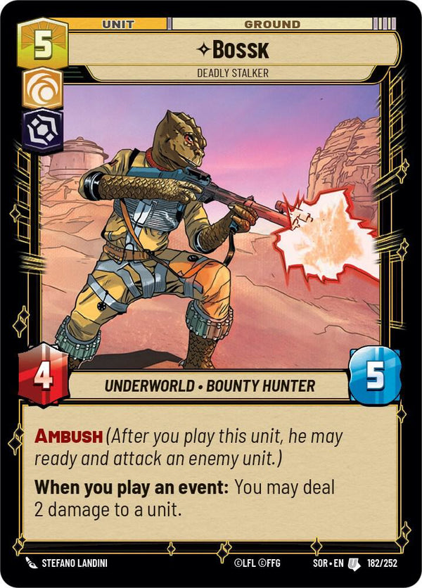 Bossk - Deadly Stalker - Star Wars Unlimited