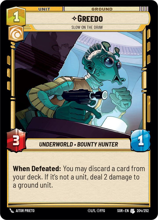 Greedo - Slow on the Draw - Star Wars Unlimited