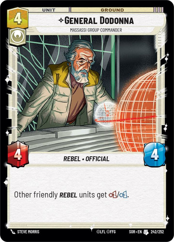 General Dodonna - Massassi Group Commander - Star Wars Unlimited