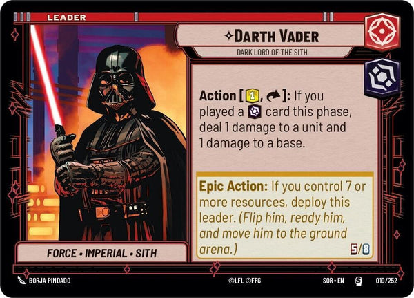 Darth Vader - Dark Lord of the Sith - Star Wars Unlimited