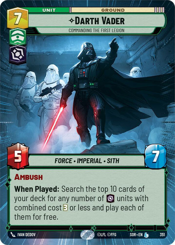 Darth Vader - Commanding the First Legion (Hyperspace) - Star Wars Unlimited
