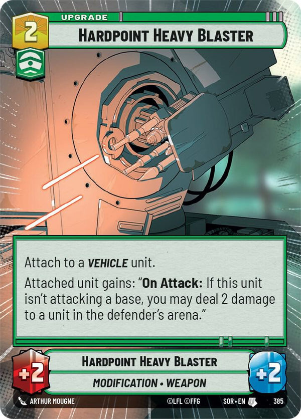 Hardpoint Heavy Blaster (Hyperspace) - Star Wars Unlimited
