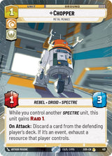 Chopper - Metal Menace (Hyperspace) - Star Wars Unlimited