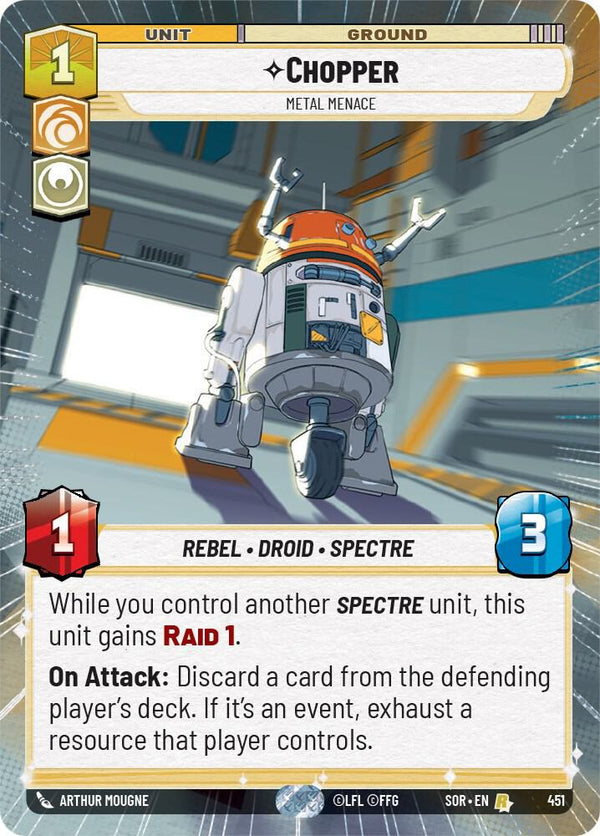 Chopper - Metal Menace (Hyperspace) - Star Wars Unlimited