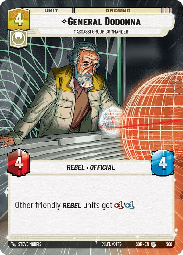 General Dodonna - Massassi Group Commander (Hyperspace) - Star Wars Unlimited