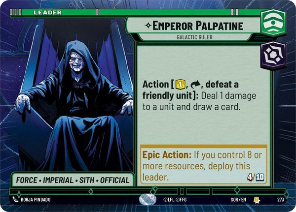 Emperor Palpatine - Galactic Ruler (Hyperspace) - Star Wars Unlimited