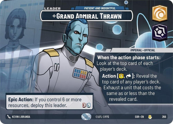 Grand Admiral Thrawn - Patient and Insightful (Showcase) - Star Wars Unlimited