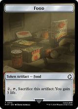 Food (0012) // Zombie Mutant Double-Sided Token - Magic: The Gathering