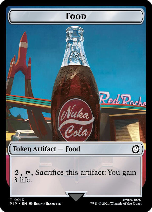 Food (0013) // Wasteland Survival Guide Double-Sided Token - Magic: The Gathering