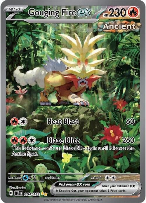 Gouging Fire ex - 204/162 - Pokémon