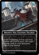 Bounty: Paq, Fleeting Filcher // Bounty Rules Double-Sided Token - Magic: The Gathering