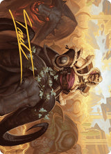 Bruse Tarl, Roving Rancher Art Card (Gold-Stamped Signature) - Magic: The Gathering