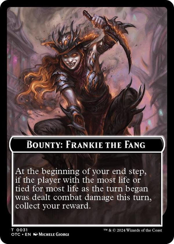 Bounty: Frankie the Fang // Bounty Rules Double-Sided Token - Magic: The Gathering
