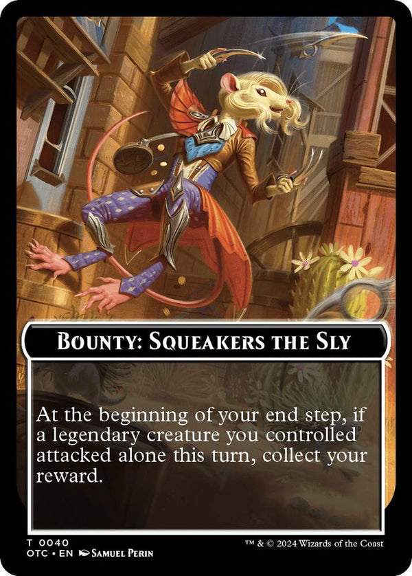 Bounty: Squeakers the Sly // Bounty Rules Double-Sided Token - Magic: The Gathering