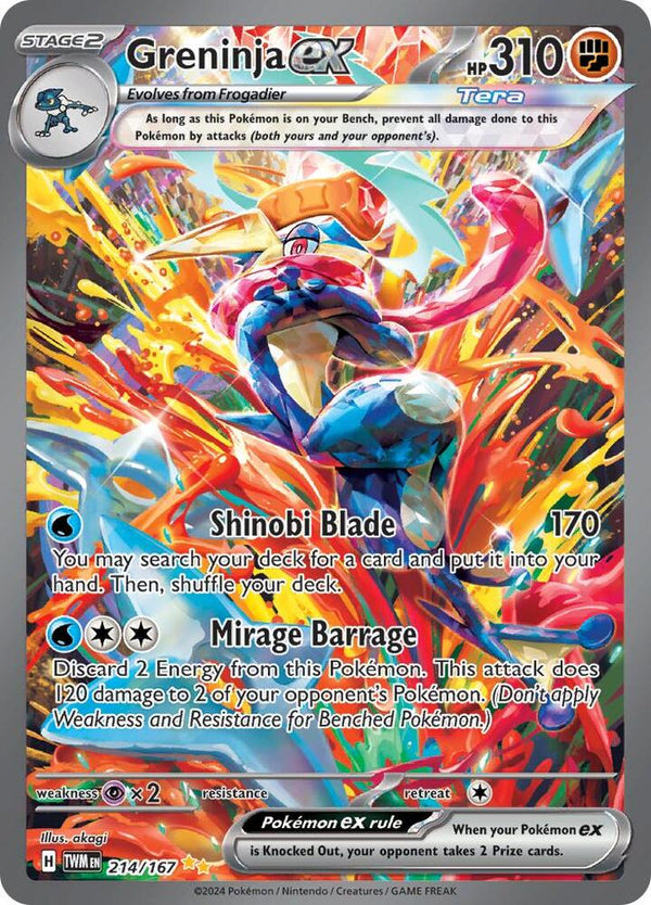 Greninja ex - 214/167 - Pokémon