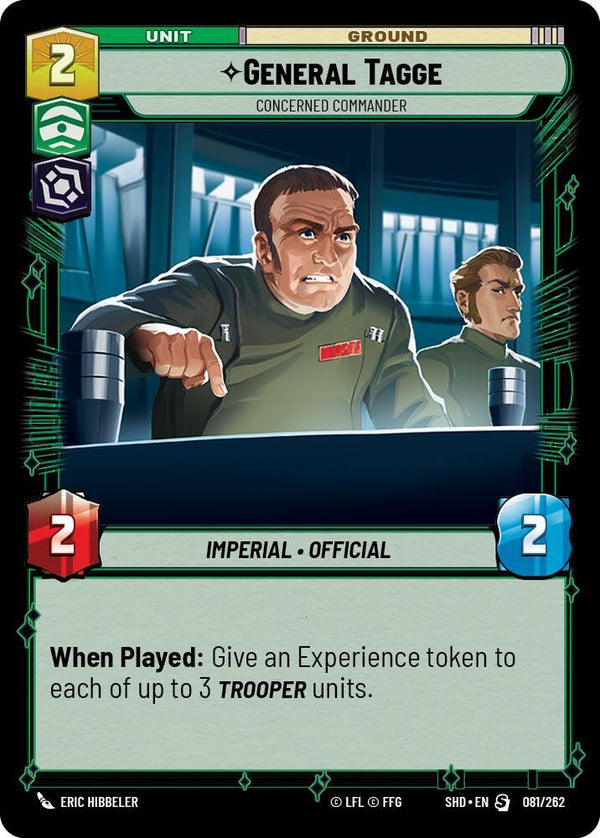 General Tagge - Concerned Commander - Star Wars Unlimited