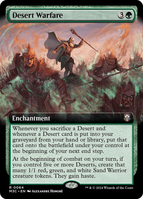 Desert Warfare (Extended Art) (Ripple Foil) - Magic: The Gathering