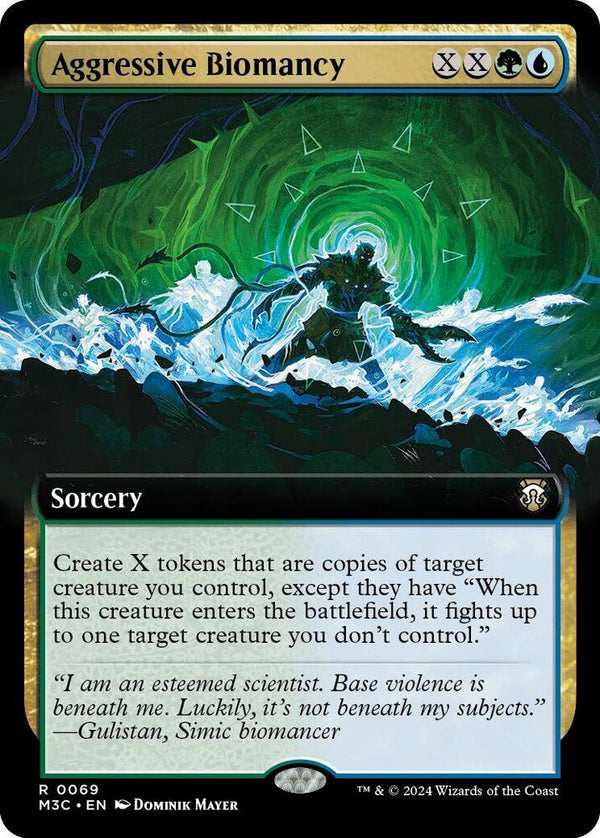 Aggressive Biomancy (Extended Art) (Ripple Foil) - Magic: The Gathering