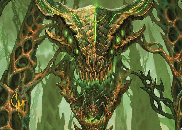 Colossal Dreadmask Art Card (Gold-Stamped Signature) - Magic: The Gathering