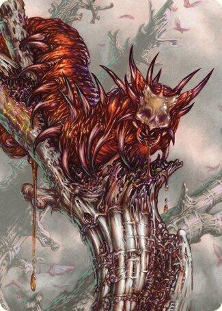 Grist, Voracious Larva Art Card - Magic: The Gathering