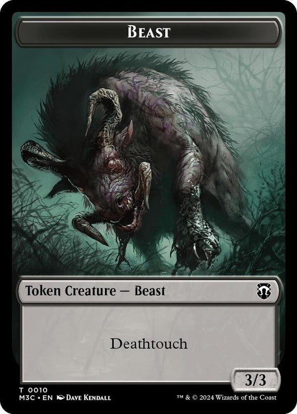 Beast (0010) // Shapeshifter (0008) Double-Sided Token - Magic: The Gathering