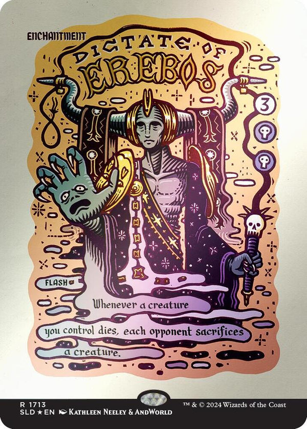 Dictate of Erebos (Rainbow Foil) - Magic: The Gathering