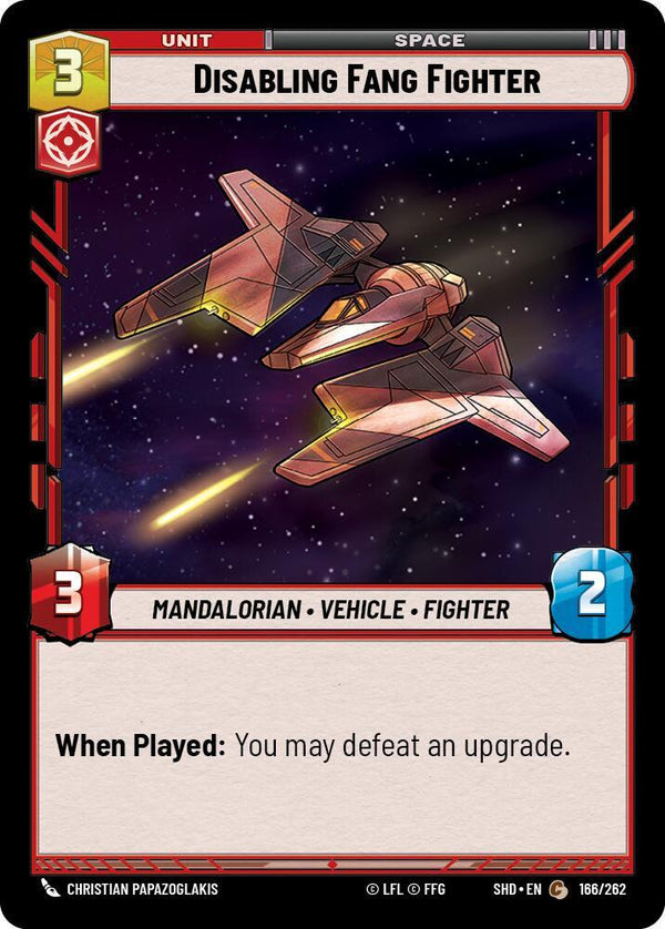 Disabling Fang Fighter - Star Wars Unlimited
