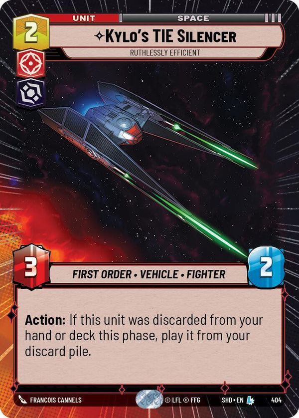 Kylo's TIE Silencer - Ruthlessly Efficient (Hyperspace) - Star Wars Unlimited
