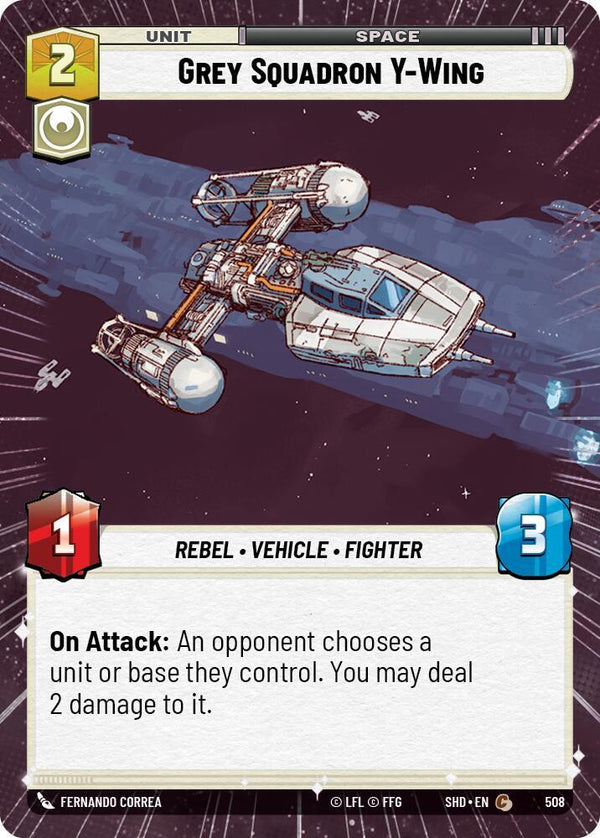 Grey Squadron Y-Wing (Hyperspace) - Star Wars Unlimited