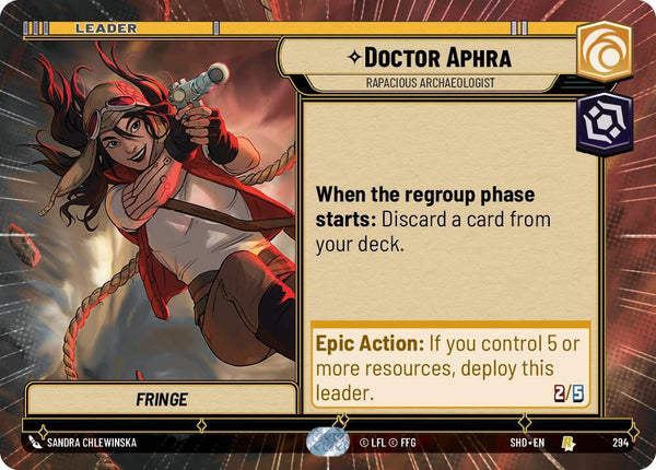 Doctor Aphra - Rapacious Archaeologist (Hyperspace) - Star Wars Unlimited