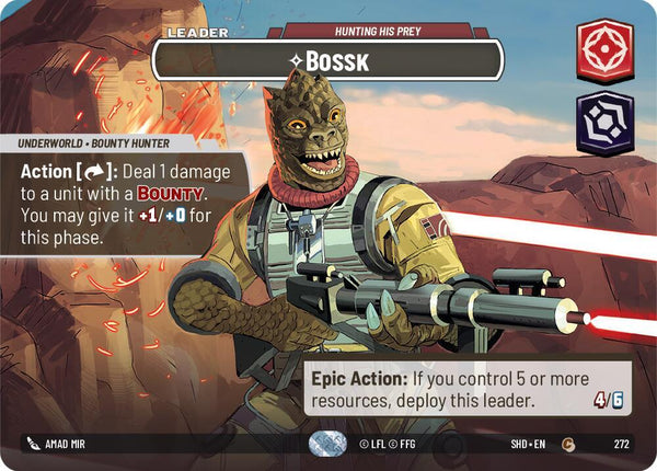 Bossk - Hunting His Prey (Showcase) - Star Wars Unlimited
