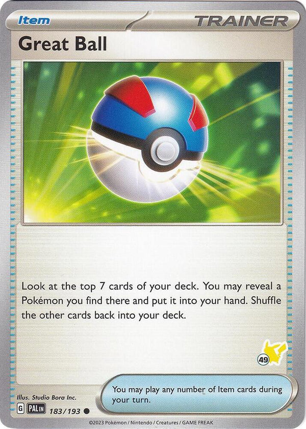 Great Ball - Pikachu 49 - Pokémon