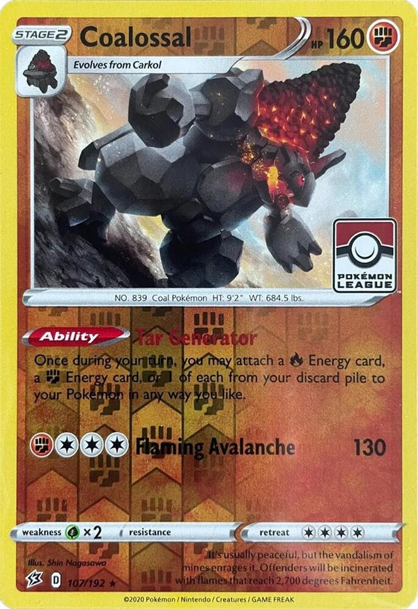 Coalossal - 107/192 (League Promo) - Pokémon